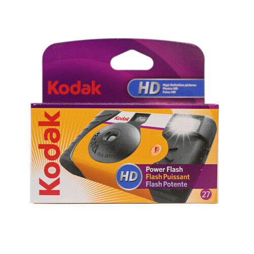 Kodak Power Flash HD Single Use 35mm Camera, 27 Exposure